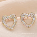 blingbling diamond elegant earrings jewelry for women 2021,trendy copper stud earrings